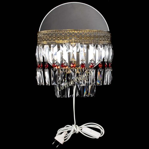 Бра Венеция Пластинка под бронзу Красная в Симферополе Гусь Хрустальный