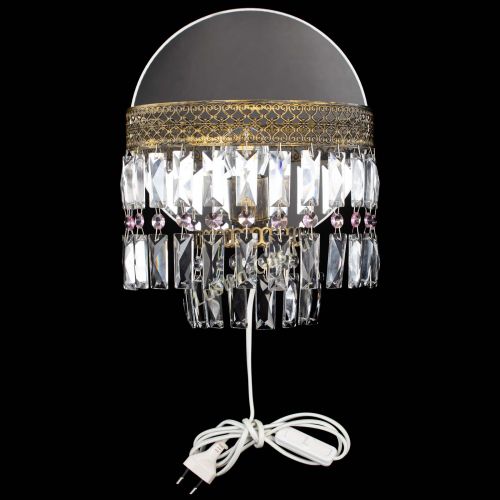 Бра Венеция Пластинка под бронзу Розовая в Симферополе Гусь Хрустальный