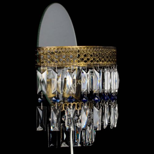 Бра Венеция Пластинка под бронзу Синяя в Симферополе Гусь Хрустальный