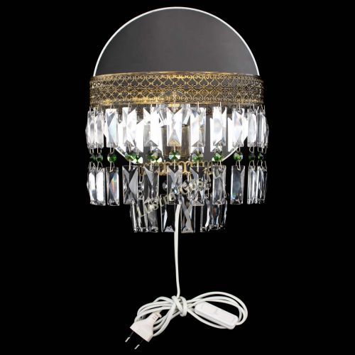 Бра Венеция Пластинка под бронзу Зеленая в Симферополе Гусь Хрустальный