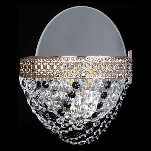 Бра Венеция Сетка черная в Симферополе Гусь Хрустальный