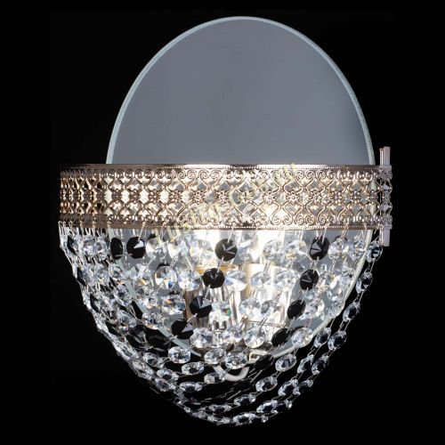 Бра Венеция Сетка черная в Симферополе Гусь Хрустальный