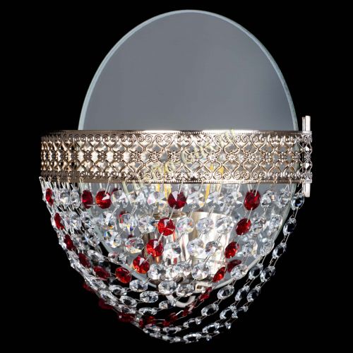 Бра Венеция Сетка красная в Симферополе Гусь Хрустальный