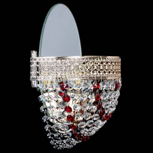 Бра Венеция Сетка красная в Симферополе Гусь Хрустальный