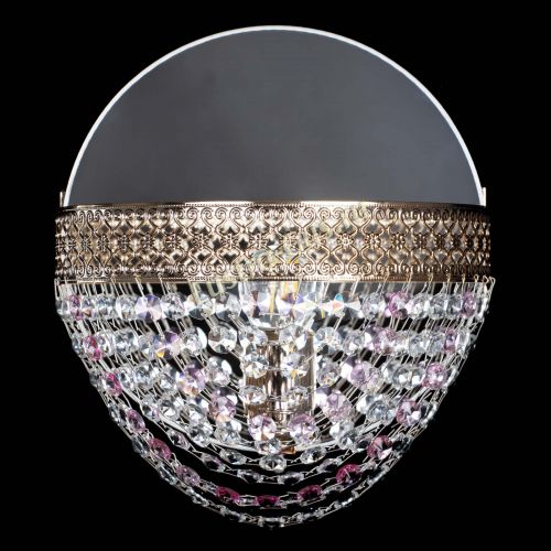 Бра Венеция Сетка розовая в Симферополе Гусь Хрустальный