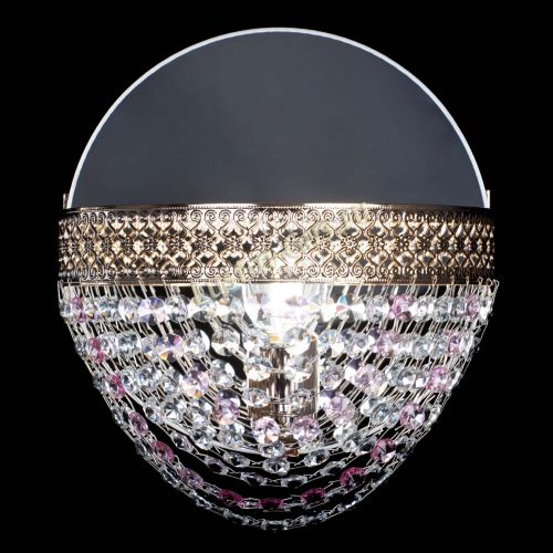 Бра Венеция Сетка розовая в Симферополе Гусь Хрустальный