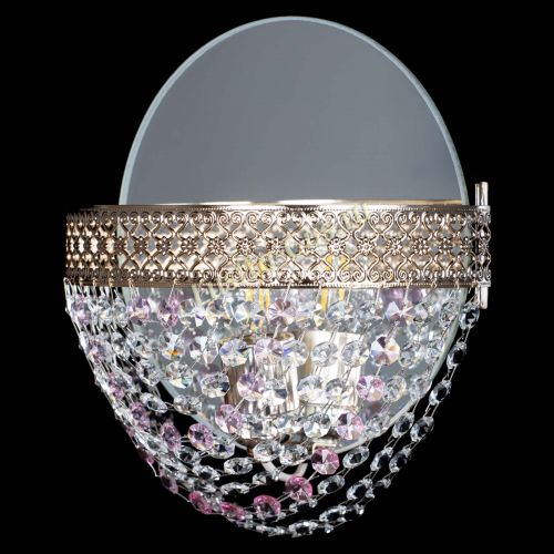 Бра Венеция Сетка розовая в Симферополе Гусь Хрустальный