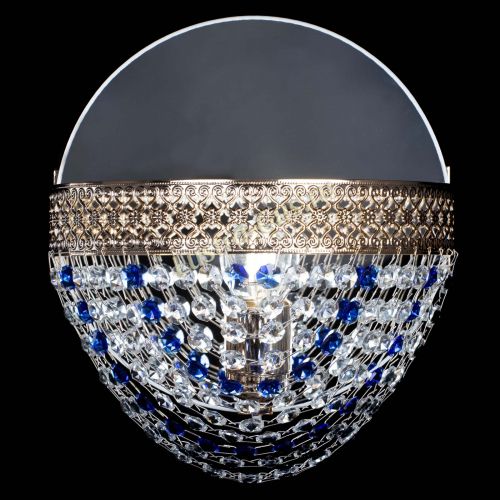 Бра Венеция Сетка синяя в Симферополе Гусь Хрустальный