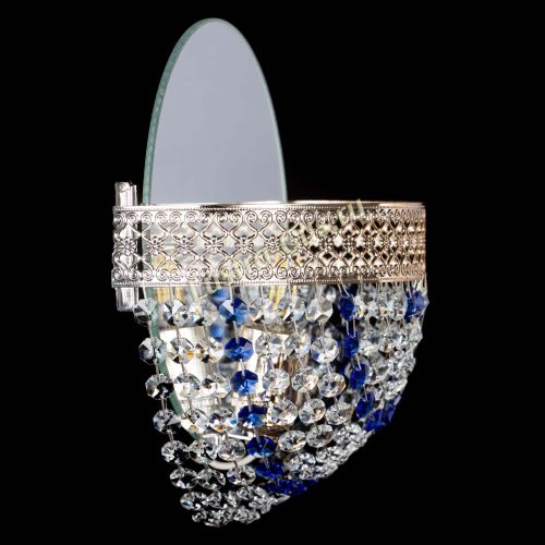 Бра Венеция Сетка синяя в Симферополе Гусь Хрустальный