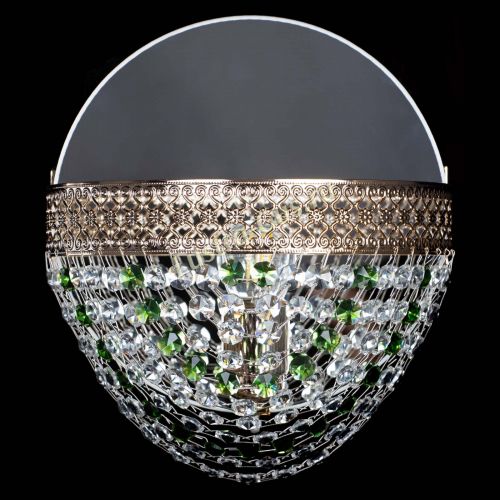 Бра Венеция Сетка зеленая в Симферополе Гусь Хрустальный