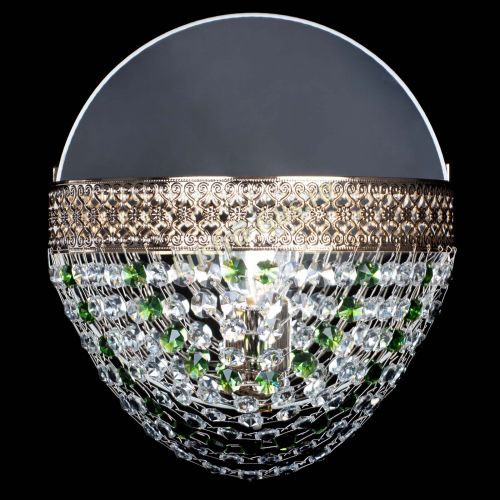 Бра Венеция Сетка зеленая в Симферополе Гусь Хрустальный