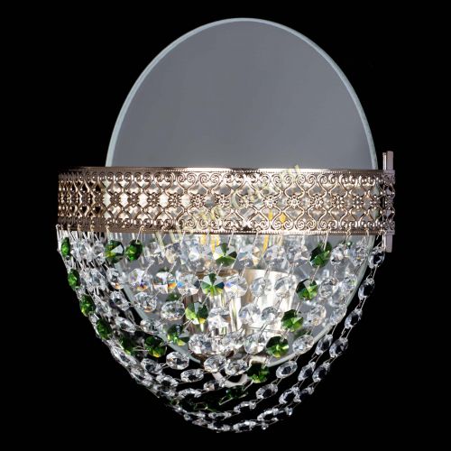 Бра Венеция Сетка зеленая в Симферополе Гусь Хрустальный