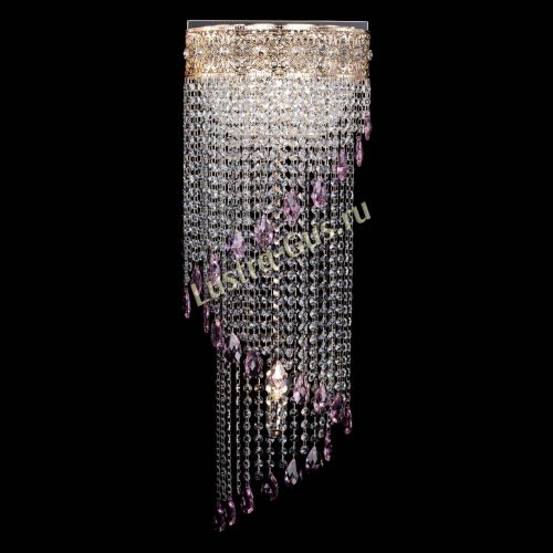 Бра Восток каскад №2 розовая в Симферополе Гусь Хрустальный