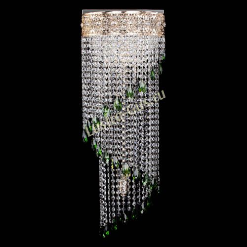 Бра Восток каскад №2 зеленая в Симферополе Гусь Хрустальный