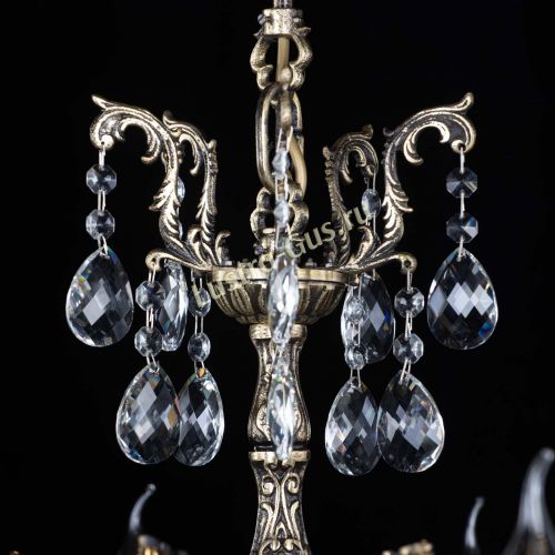 Люстра бронзовая Афина №1 баден в Симферополе Гусь Хрустальный