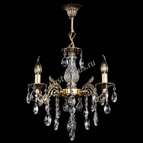 Люстра бронзовая Алфея №3/2 Баден в Симферополе Гусь Хрустальный