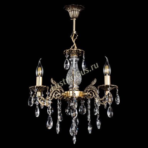 Люстра бронзовая Алфея №3/2 Журавлик в Симферополе Гусь Хрустальный