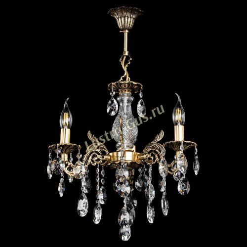 Люстра бронзовая Алфея №3/2 Звездочка в Симферополе Гусь Хрустальный