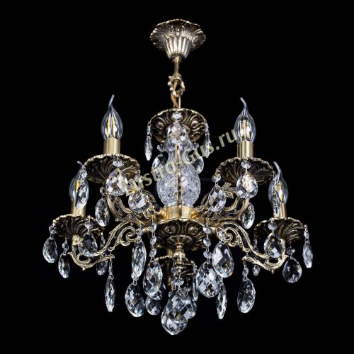 Люстра бронзовая Алфея №5/1 Баден в Симферополе Гусь Хрустальный