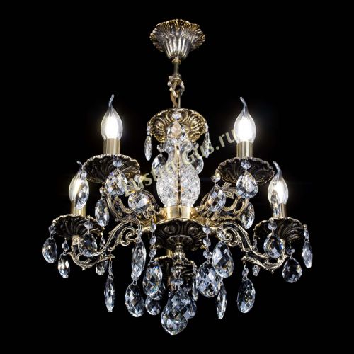 Люстра бронзовая Алфея №5/1 Баден в Симферополе Гусь Хрустальный