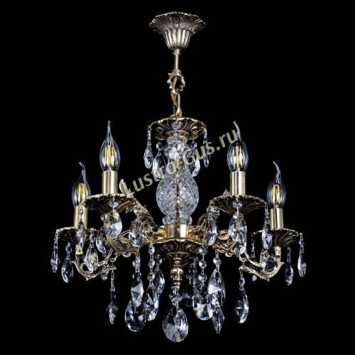 Люстра бронзовая Алфея №5/1 Лучик в Симферополе Гусь Хрустальный