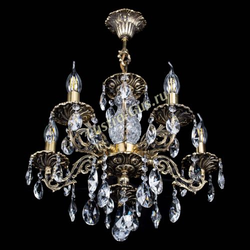 Люстра бронзовая Алфея №5/1 Лучик в Симферополе Гусь Хрустальный