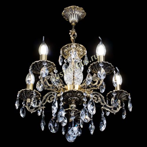 Люстра бронзовая Алфея №5/1 Лучик в Симферополе Гусь Хрустальный