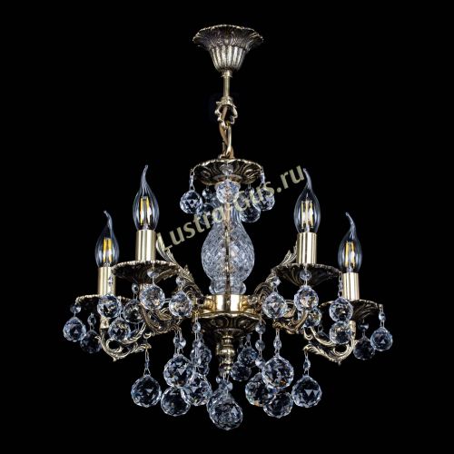 Люстра бронзовая Алфея №5/1 Шар в Симферополе Гусь Хрустальный