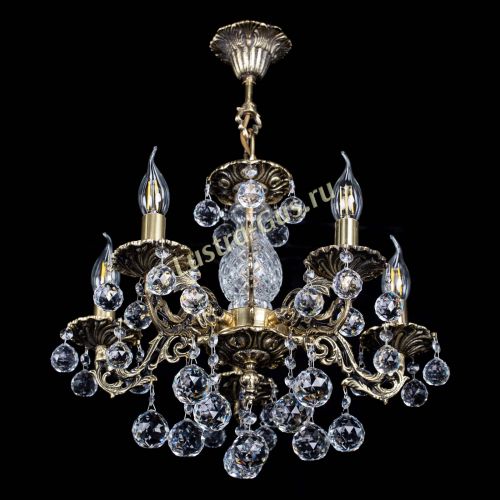 Люстра бронзовая Алфея №5/1 Шар в Симферополе Гусь Хрустальный