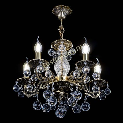 Люстра бронзовая Алфея №5/1 Шар в Симферополе Гусь Хрустальный