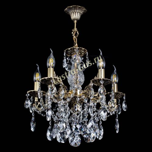 Люстра бронзовая Алфея №5/3 Баден в Симферополе Гусь Хрустальный