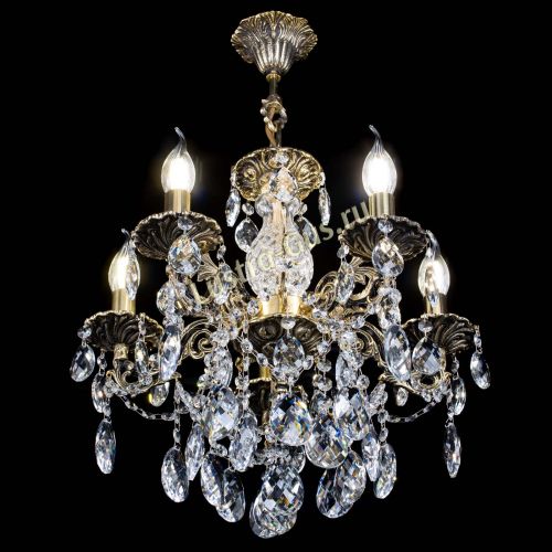 Люстра бронзовая Алфея №5/3 Баден в Симферополе Гусь Хрустальный