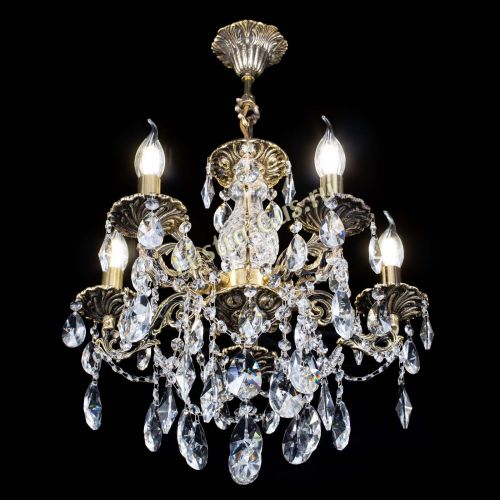 Люстра бронзовая Алфея №5/3 Лучик в Симферополе Гусь Хрустальный