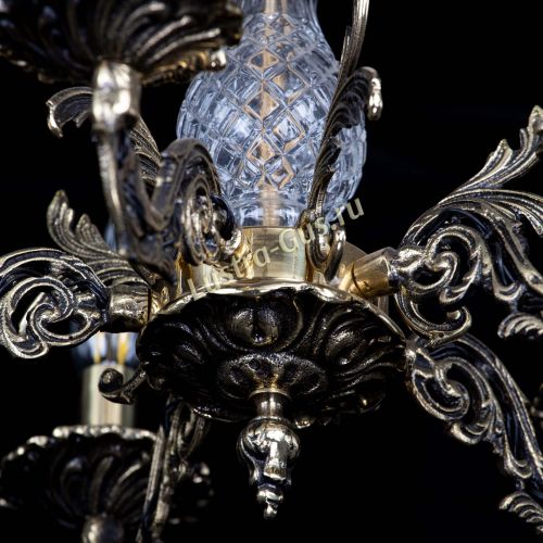 Люстра бронзовая Алфея №5/1 Баден в Симферополе Гусь Хрустальный