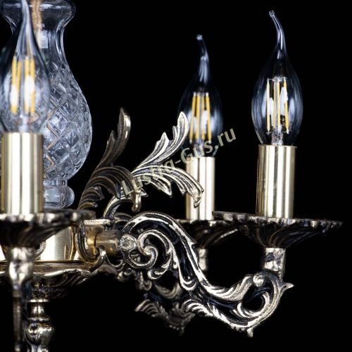 Люстра бронзовая Алфея №5/1 Баден в Симферополе Гусь Хрустальный