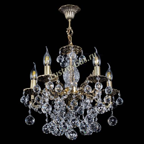 Люстра бронзовая Алфея №5/3 Шар в Симферополе Гусь Хрустальный