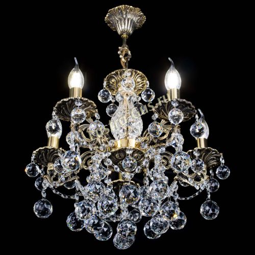 Люстра бронзовая Алфея №5/3 Шар в Симферополе Гусь Хрустальный