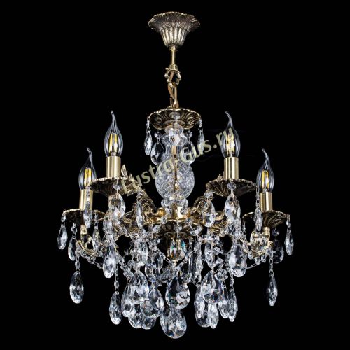 Люстра бронзовая Алфея №5/3 Журавлик в Симферополе Гусь Хрустальный