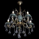 Люстра бронзовая Алфея №5 "Малахит" шар в Симферополе