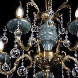 Люстра бронзовая Алфея №5 "Малахит" шар в Симферополе