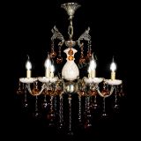 Люстра бронзовая Алфея №6 с камнем шар чайная в Симферополе