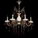 Люстра бронзовая Алфея №6 с камнем шар чайная в Симферополе