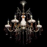 Люстра бронзовая Алфея №6 с камнем шар чайная в Симферополе