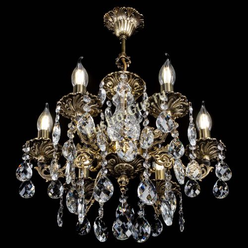 Люстра бронзовая Алфея №6/1 Баден в Симферополе Гусь Хрустальный