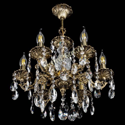 Люстра бронзовая Алфея №6/1 Лучик в Симферополе Гусь Хрустальный