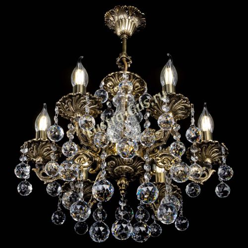 Люстра бронзовая Алфея №6/1 Шар в Симферополе Гусь Хрустальный