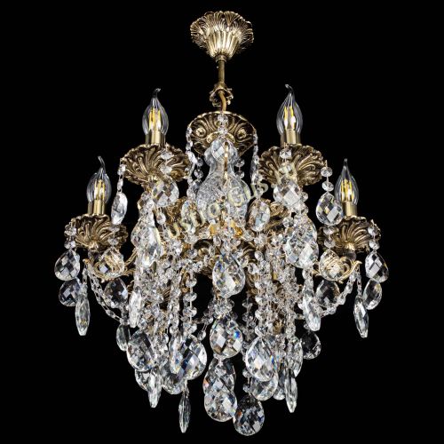 Люстра бронзовая Алфея №6/3 Баден в Симферополе Гусь Хрустальный