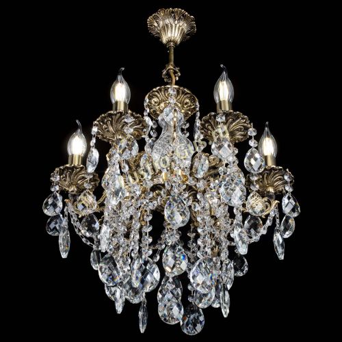 Люстра бронзовая Алфея №6/3 Баден в Симферополе Гусь Хрустальный