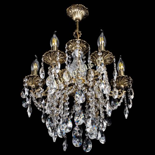 Люстра бронзовая Алфея №6/3 Лучик в Симферополе Гусь Хрустальный