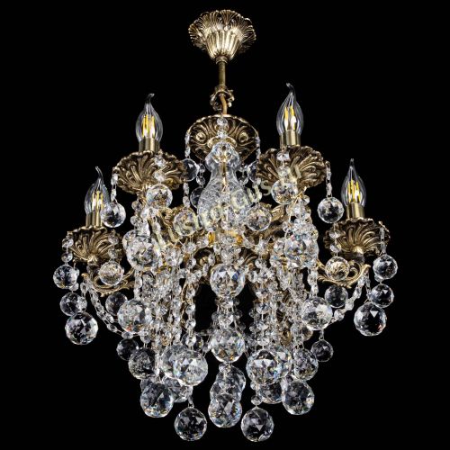 Люстра бронзовая Алфея №6/3 Шар в Симферополе Гусь Хрустальный